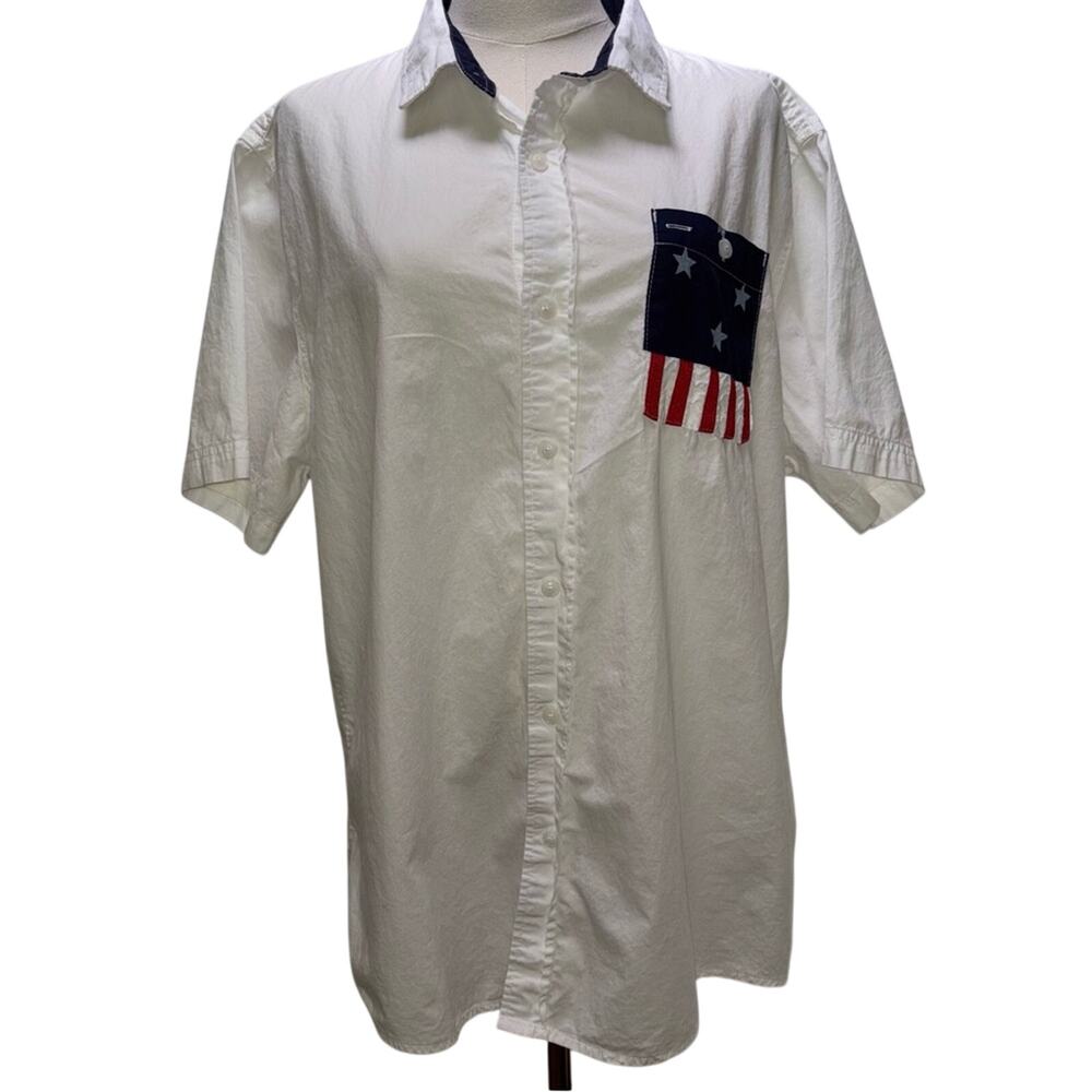 Parish Nation Short Sleeve Button Up Shirt Size XL